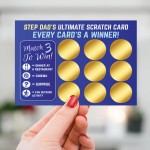 Stepdad Birthday Gift Fathers Day Gift Step Dad Scratch Card