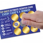 Stepdad Birthday Gift Fathers Day Gift Step Dad Scratch Card