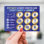 Stepdad Birthday Gift Fathers Day Gift Step Dad Scratch Card