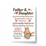 Father And Daughter A4 Framed Print Father's Day Gift For Dad