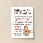 Father And Daughter A4 Framed Print Father's Day Gift For Dad