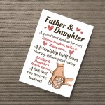 Father And Daughter A4 Framed Print Father's Day Gift For Dad