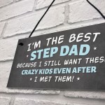 Step Dad Hanging Sign Novelty Gift For Fathers Day His Birthday