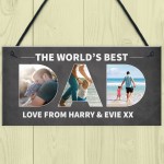 Personalised Gift For Dad Hanging Photo Plaque Dad Gift 