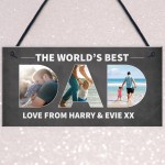 Personalised Gift For Dad Hanging Photo Plaque Dad Gift 