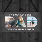 Personalised Gift For Dad Hanging Photo Plaque Dad Gift 