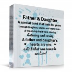 Father and Daughter Plaque Dad and Daughter Gifts Fathers Day