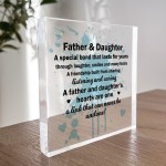 Father and Daughter Plaque Dad and Daughter Gifts Fathers Day