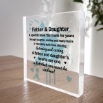 Father and Daughter Plaque Dad and Daughter Gifts Fathers Day