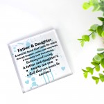 Father and Daughter Plaque Dad and Daughter Gifts Fathers Day