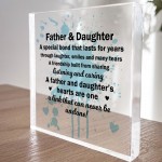 Father and Daughter Plaque Dad and Daughter Gifts Fathers Day