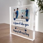 Fathers Day Gift Personalised Clear Block Dad Gift From Daughter