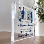 Fathers Day Gift Personalised Clear Block Dad Gift From Daughter