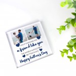 Fathers Day Gift Personalised Clear Block Dad Gift From Daughter