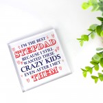 Funny Step Dad Fathers Day Gifts Joke Stepdad Birthday Gift