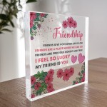 Friendship Standing Plaque Friendship Sign Best Friend Gift