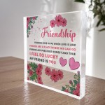 Friendship Standing Plaque Friendship Sign Best Friend Gift