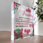 Friendship Standing Plaque Friendship Sign Best Friend Gift