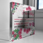 Friendship Standing Plaque Friendship Sign Best Friend Gift