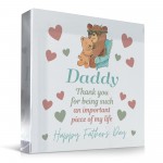 Thank You Gifts For Fathers Day Clear Block Daddy Gifts