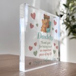 Thank You Gifts For Fathers Day Clear Block Daddy Gifts