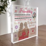 Friendship Standing Plaque Friendship Sign PERSONALISED