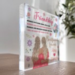 Friendship Standing Plaque Friendship Sign PERSONALISED