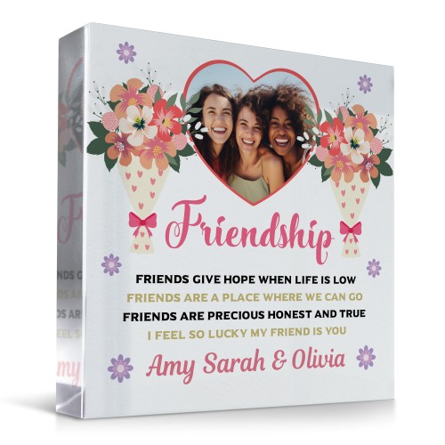 Friendship Plaque Friendship Sign PERSONALISED Best Friend Gift