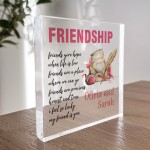 FRIENDSHIP SIGN PERSONALISED Best Friend Gift For Birthday