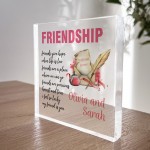 FRIENDSHIP SIGN PERSONALISED Best Friend Gift For Birthday