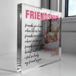 FRIENDSHIP SIGN PERSONALISED Best Friend Gift For Birthday