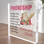 FRIENDSHIP SIGN PERSONALISED Best Friend Gift For Birthday