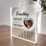 Friendship Sign PERSONALISED Photo Plaque Best Friend Gifts