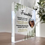 Friendship Sign PERSONALISED Photo Plaque Best Friend Gifts