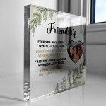 Friendship Sign PERSONALISED Photo Plaque Best Friend Gifts