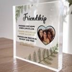 Friendship Sign PERSONALISED Photo Plaque Best Friend Gifts