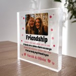 Friendship Gift For Best Friend PERSONALISED Photo Plaque Gift