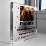 Friendship Gift For Best Friend PERSONALISED Photo Plaque Gift