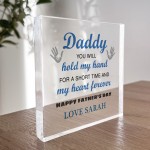 Special Gift For Daddy For Fathers Day Personalised Clear Block