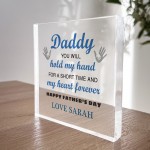 Special Gift For Daddy For Fathers Day Personalised Clear Block