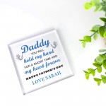 Special Gift For Daddy For Fathers Day Personalised Clear Block