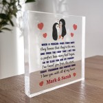 Personalised Penguin Gift For Boyfriend Husband Girlfriend Wife