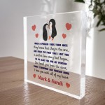 Personalised Penguin Gift For Boyfriend Husband Girlfriend Wife