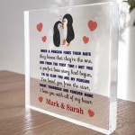 Personalised Penguin Gift For Boyfriend Husband Girlfriend Wife