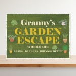 Any Names GARDEN ESCAPE Sign PERSONALISED Garden Shed Sign