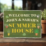 PERSONALISED Any Names Summerhouse Sign Garden Shed Sign