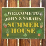 PERSONALISED Any Names Summerhouse Sign Garden Shed Sign