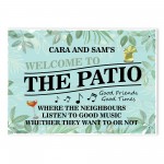 Personalised Welcome To The Patio Sign Garden Signs And Plaques