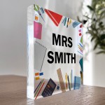 Teacher Gift Personalised Desk Name Plate Custom Teacher Gift