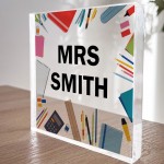 Teacher Gift Personalised Desk Name Plate Custom Teacher Gift